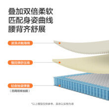 喜临门床垫城市爱情 记忆棉独袋轻音弹簧床垫席梦思 大白S 记忆棉+轻音独袋弹簧床垫 180*200CM