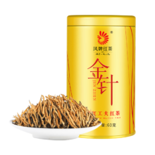 plus会员：凤牌红茶 金针凤庆滇红特级60g罐装 *3件