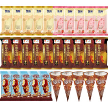 88VIP：yili 伊利 30支装挚恋草莓+醇真原味+四个圈+苦咖啡+香草巧克力