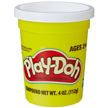 孩之宝（Hasbro）培乐多彩泥天然橡皮泥手工DIY小孩儿童玩具 白色单杯装彩泥B8960