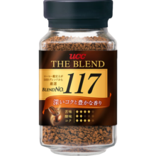 悠诗诗（UCC） 117黑咖啡 速溶咖啡 90g/瓶 香浓醇厚
