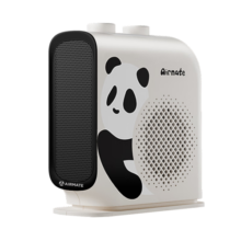 艾美特（AIRMATE）取暖器办公室家用桌面暖风机小型静音加热器电暖器2000w大功率立卧两用国宝熊猫即热暖风机 2000W大功率开机即热【白色】