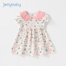JELLYBABY 儿童娃娃领复古碎花裙子
