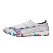 美津浓（MIZUNO）足球鞋男飞盘鞋AS碎钉足球鞋 宽楦 防滑 α PRO AS (MS-066） 09/白色/火焰红/蓝色 40.5