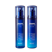 自营 AHCB5臻致舒缓水盈水乳 玻尿酸护肤品套装(水+乳液) 深补水 +赠1套