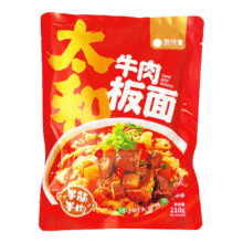 PLUS会员：壹传食 太和牛肉板面 210g