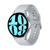 20点！SAMSUNG 三星 Galaxy Watch6 智能手表 44mm 银色表壳 星系银硅胶表带（北斗、血压、GPS、ECG）