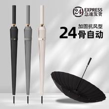 Doraland 朵瑞诗澜 24骨双层双人长柄雨伞男士大号自动暴雨伞加固抗风结实直杆大伞男