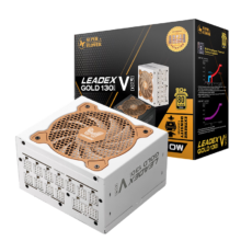 31号20点：SUPER FLOWER 振华 电脑电源1000W 全日系电容 13CM小机身 LEADEX VG1000W白色款