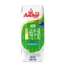 京东百亿补贴、PLUS会员：安佳（Anchor）3.8g蛋白质 新西兰原装进口有机高钙纯牛奶 250ml*24