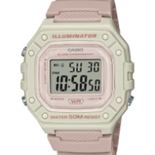 CASIO 卡西欧 Illuminator系列 复古小方块数字运动手表 W218HC-4A2V 到手约172.54元