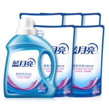 蓝月亮 洗衣液机洗手洗套装薰衣草香 14斤（2kg瓶+1kg袋*5）