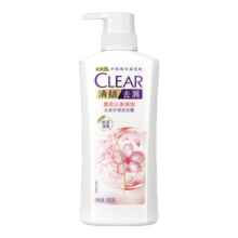 京东百亿补贴、plus会员:清扬（CLEAR）去屑头皮护理洗发水樱花沁爽香型500g+100g*2  蓬松留香洗头膏
