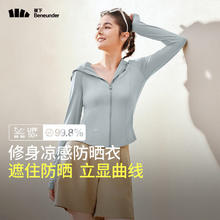 Beneunder 蕉下 修身防晒衣女款外套遮阳透气防晒服24新款冰丝AL11924礼物送女友 乌云灰 L