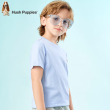 Hush Puppies 暇步士 男女童短袖圆领衫
