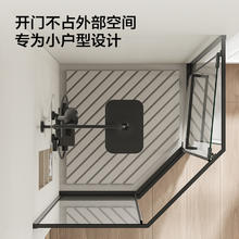 JOMOO 九牧 不锈钢极简钻石形单移门整体淋浴房浴室干湿分离E13
