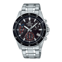 卡西欧（CASIO） EDIFICE EFV-540商务时尚男表 石英男士皮带手表 520礼物 EFV-540D-1AVUPR100米防水