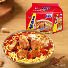 康师傅 劲爽一倍半牛肉面 15包 赠泡面碗（多款可选）