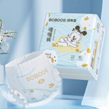 巴布豆（BOBDOG）嘎嘎裤 纸尿裤-L-48片/箱*2件