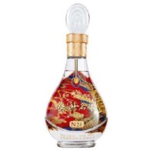 西凤酒 浓香型高度白酒 光瓶 传世名酿N28 52度 500mL 1瓶 单支装