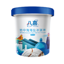 再降价：BAXY 八喜 牛奶冰淇淋 地中海海盐味 550g
