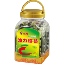 京东百亿补贴：波力海苔片  即食紫菜 原味罐装儿童拌饭150g 约150小包