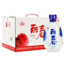 塔牌 绍兴黄酒 牡丹丽春精致黄酒 八年陈酿花雕酒 12度 半干型 375mL 6瓶 整箱装