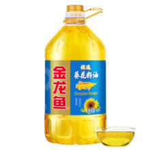 PLUS会员:金龙鱼 优选葵花籽油4L 物理压榨一级 1桶