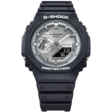卡西欧（CASIO）G-SHOCK GA-2100系列全新金银配色运动男表石英手表 送男友 GA-2100SB-1APR-200米防水