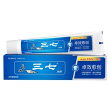 plus会员、首购：三七牙膏 卓效愈创 清新口气牙膏 180g+30g