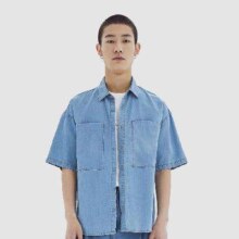 美特斯邦威 男子都市牛仔衬衫