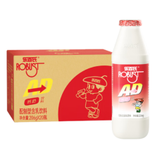 plus会员:乐百氏 AD钙奶经典红瓶 206g*20瓶＊6件