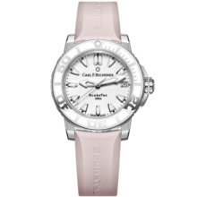 【同价618】宝齐莱（Carl F. Bucherer） 瑞士手表 柏拉维系列 沙粉色深潜机械女装腕表 00.10634.23.23.04