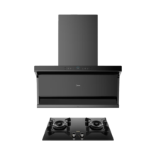 618预售：Midea 美的 新静吸系列 DC7+Q70 顶侧双吸式烟灶套装 天然气
