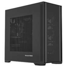 长城（Great Wall）冰霜X3B黑色电竞机箱（MATX主板/细钢网面板/顶部360水冷位/9风扇位/USB3.0/细网孔铁侧板 ）
