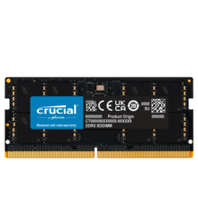 Crucial英睿达 16GB DDR5 4800频率 笔记本内存条 美光原厂颗粒 助力AI319元 (券后省10,月销2000+)