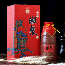 酒鬼酒 52度湘泉酒 馥郁香型 国产高度白酒 粮食酒 52度 500mL 6瓶 湘泉乡恋 整箱装