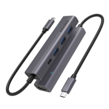 联想（Lenovo）异能者Type-C拓展坞扩展坞3.0分线器USB-C转接头HDMI线小新苹果华为笔记本电脑五合一带充电口