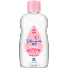 强生（Johnson）婴儿润肤油200ml 新生儿抚触油宝宝按摩油可去头垢清爽滋润护肤油
