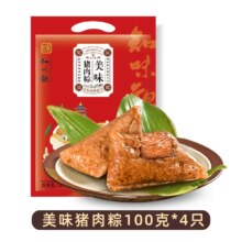 中华老字号，知味观 鲜肉粽  100g*4个