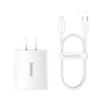 百亿补贴：BASEUS 倍思 手机充电器 Type-C 20W+Type-C转Lightning 20W 数据线