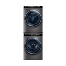 海尔（Haier）晶彩洗烘套装 10Kg智投滚筒洗衣机全自动+热泵烘干机家用 负离子空气洗 速烘柔干 EG100PRO61S组合