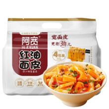 20点开始、PLUS会员、需首购：阿宽 酸辣红油面皮 4包装