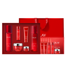 再降价、plus会员：OLAY 玉兰油 大红瓶水乳面霜3件套胜肽精华级护肤品套装礼盒*2件
