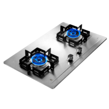 樱花(SAKURA)燃气灶天然气煤气灶双灶液化气家用台嵌两用家用不锈钢灶台一级能效大尺寸多开孔猛火灶 ADG05A 天然气5KW大火力可调节底盘
