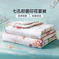 FUANNA 富安娜 家纺 夏被七孔抑菌纤维空调被子学生宿舍单人双人夏凉薄被芯