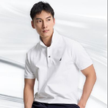 NAUTICA 诺帝卡 男装夏季休闲棉氨透气短袖翻领T恤polo衫KX2100