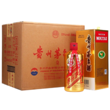 京东百亿补贴：茅台 颜色系列 金色 53度 酱香型白酒 500ml*6 整箱装