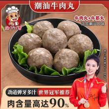 趣十八番 正宗潮汕牛肉丸 牛肉丸500g+牛筋丸500g