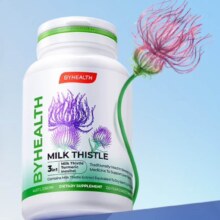 BYHEALTH汤臣倍健海外版奶蓟草护肝片120粒 水飞蓟养肝夜肝片